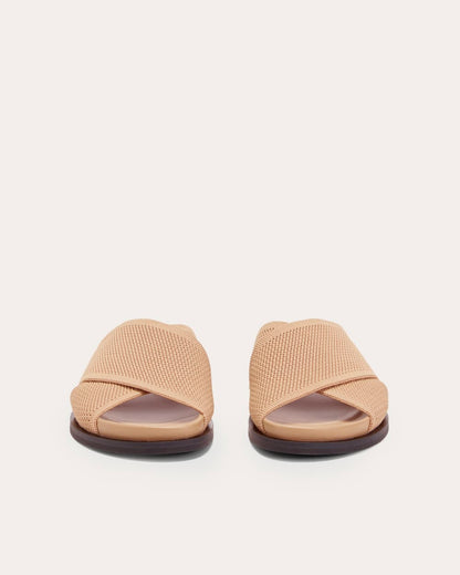 The ReKnit Form Crossover Sandal | Caramel