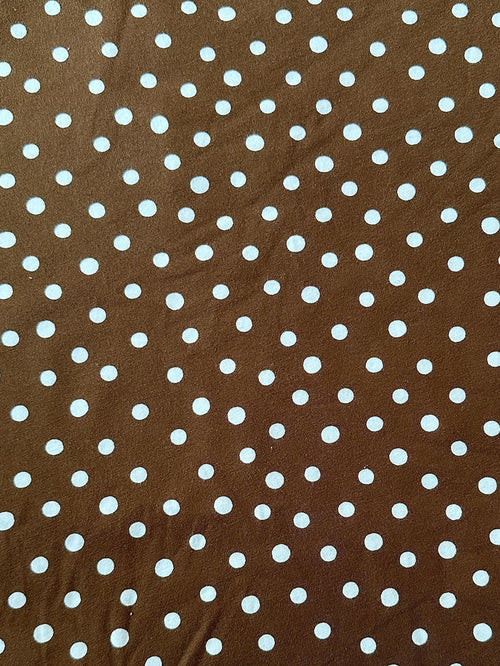 Brown Polka Dots - Limited Vault Fabric