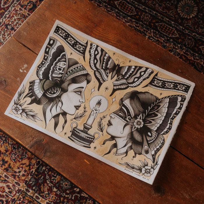 BUTTERFLY FLASH - Giclée Flash Print