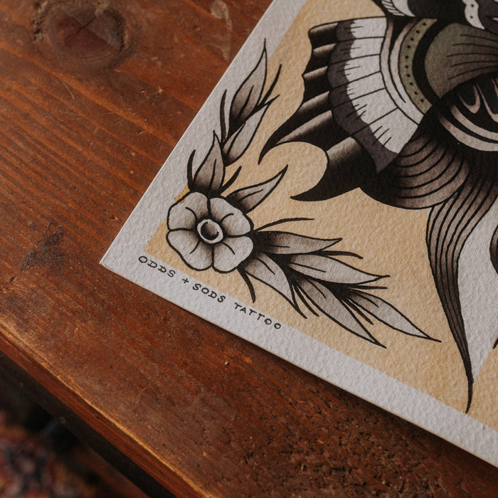 BUTTERFLY FLASH - Giclée Flash Print