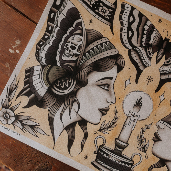 BUTTERFLY FLASH - Giclée Flash Print