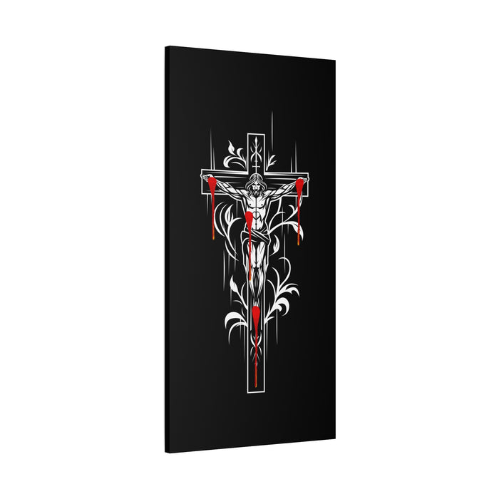 Canvas Print - Sacred Wounds Painting of Jesus on the Cross