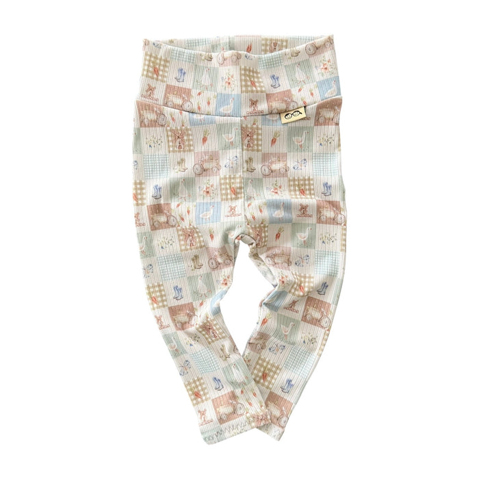 Countryside Patchwork Ribbed Leggings