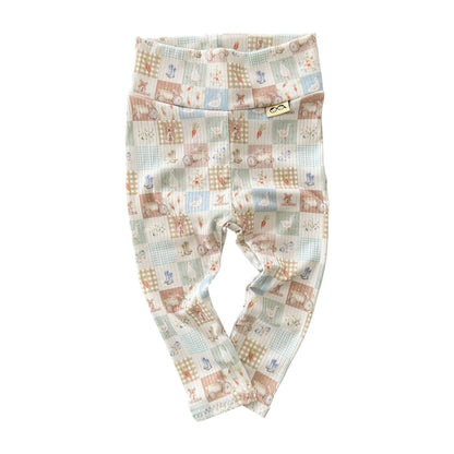Countryside Patchwork Ribbed Leggings