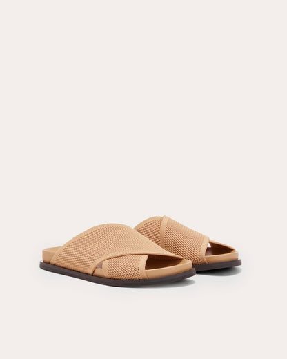 The ReKnit Form Crossover Sandal | Caramel