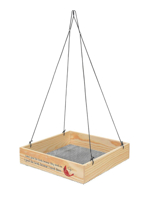 Enesco Izzy and Oliver Caring Cardinals Hanging Square Tray
Bird Feeder