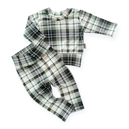 Evergreen Holiday Plaid Lounge Set