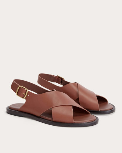 The City Crossover Sandal | Rum