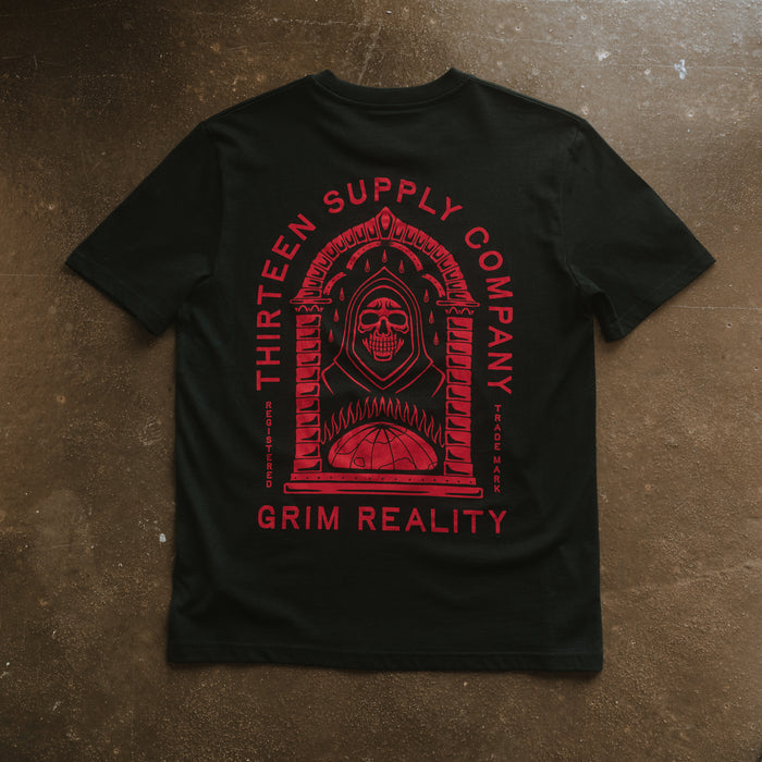 GRIM REALITY - BLACK UNISEX T-SHIRT