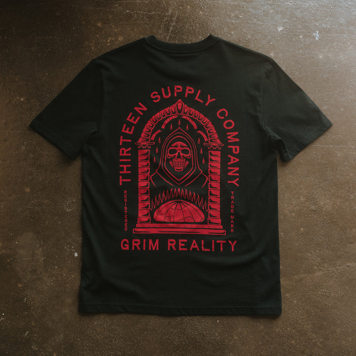 GRIM REALITY - BLACK UNISEX T-SHIRT