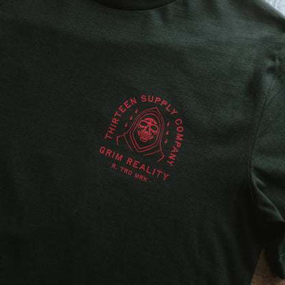 GRIM REALITY - BLACK UNISEX T-SHIRT
