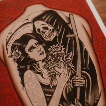 IN DEATH'S HANDS - Giclée Art Print
