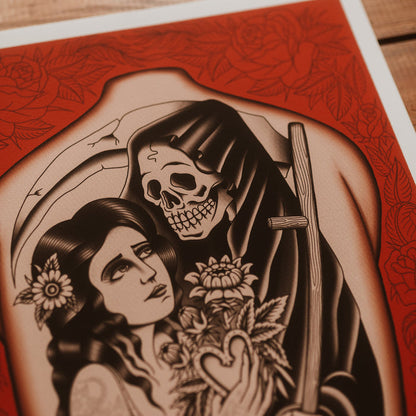 IN DEATH'S HANDS - Giclée Art Print