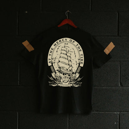 MERCY OF THE TIDE - BLACK UNISEX T-SHIRT
