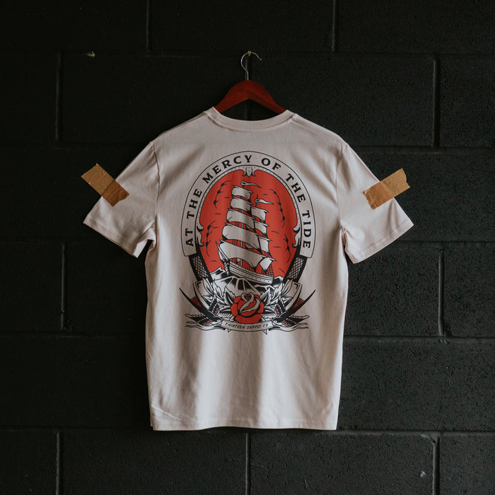 MERCY OF THE TIDE - OFF WHITE UNISEX T-SHIRT
