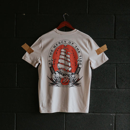 MERCY OF THE TIDE - OFF WHITE UNISEX T-SHIRT