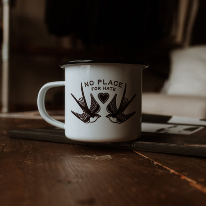 NO PLACE FOR HATE - ENAMEL MUG