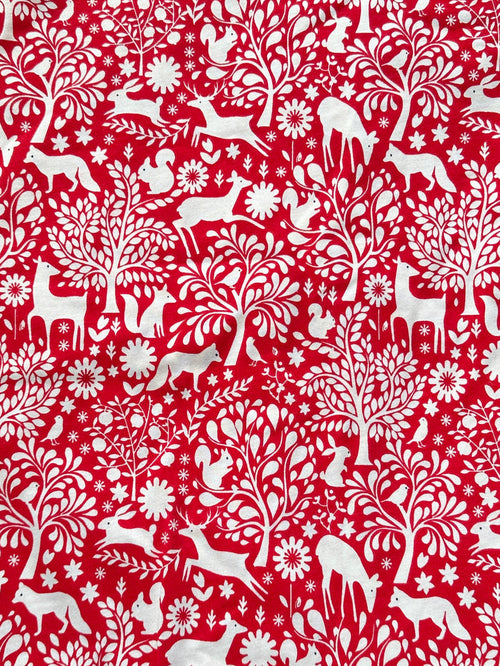 Red Winter Woodland - Limited Vault Fabric