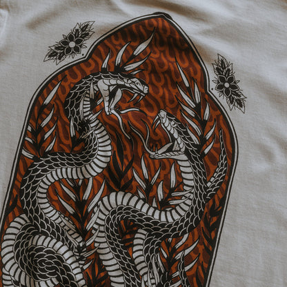 REDUCED TO ASHES - OFF WHITE UNISEX T-SHIRT