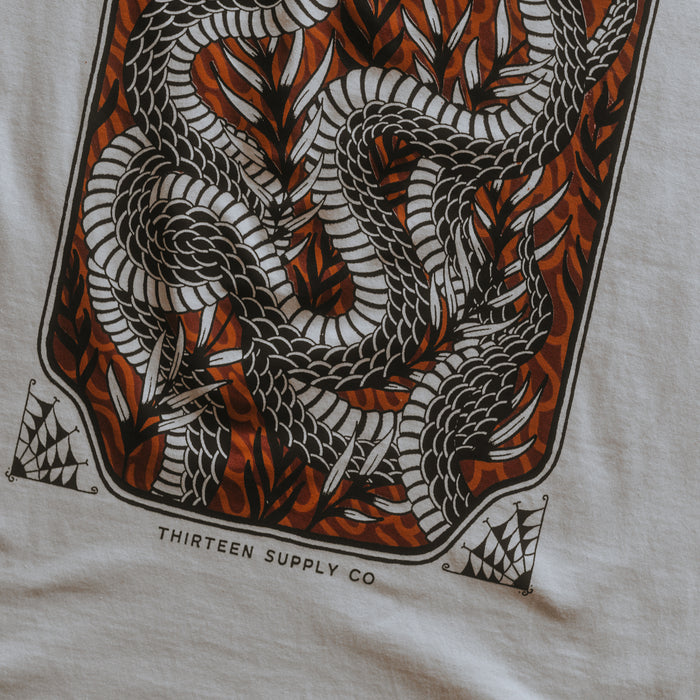 REDUCED TO ASHES - OFF WHITE UNISEX T-SHIRT