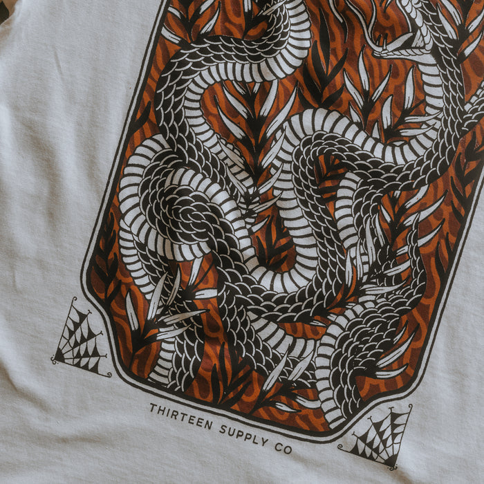 REDUCED TO ASHES - OFF WHITE UNISEX T-SHIRT