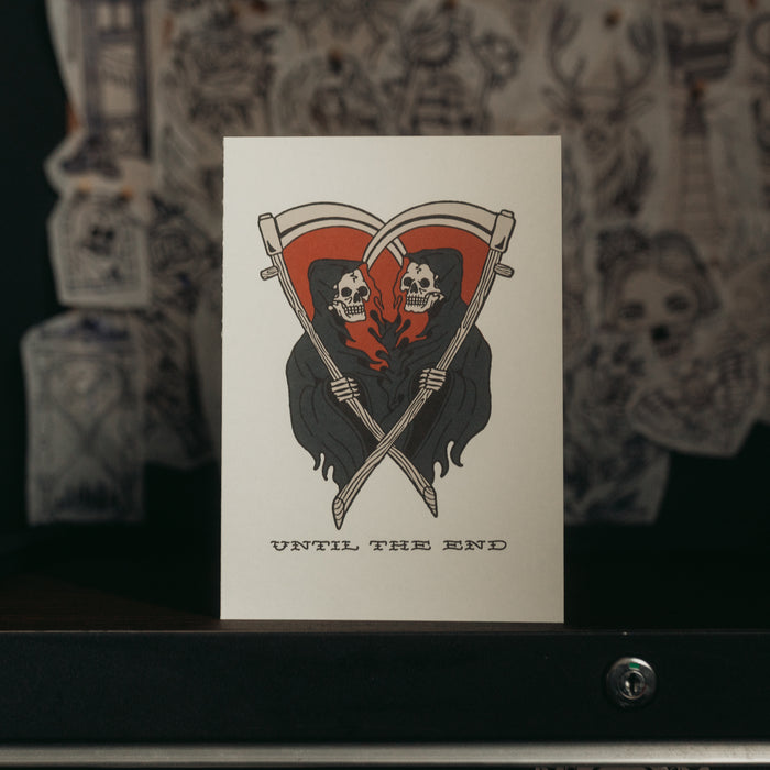 UNTIL THE END - A5 GREETINGS CARD