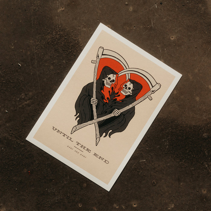 UNTIL THE END - Personalised Giclée Art Print