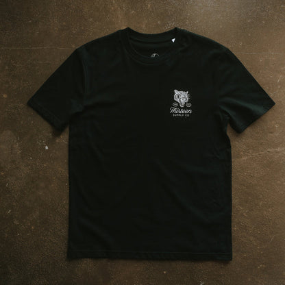 UP IN FLAMES - BLACK UNISEX T-SHIRT