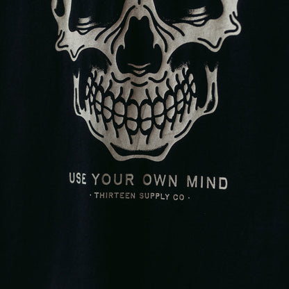 USE YOUR OWN MIND - BLACK UNISEX T-SHIRT