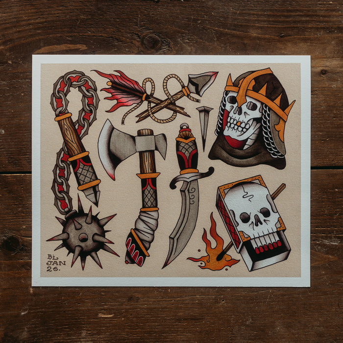 WEAPONS FLASH - Giclée Art Print