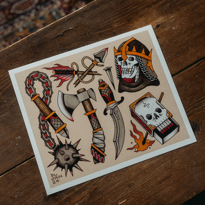 WEAPONS FLASH - Giclée Art Print