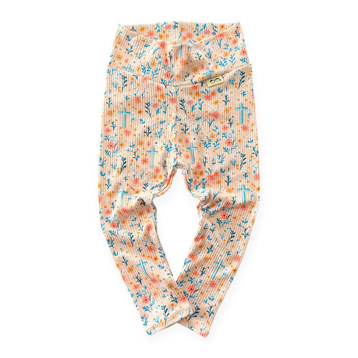 Wildflower Faith Ribbed Leggings