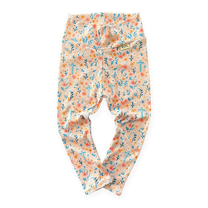 Wildflower Faith Ribbed Leggings
