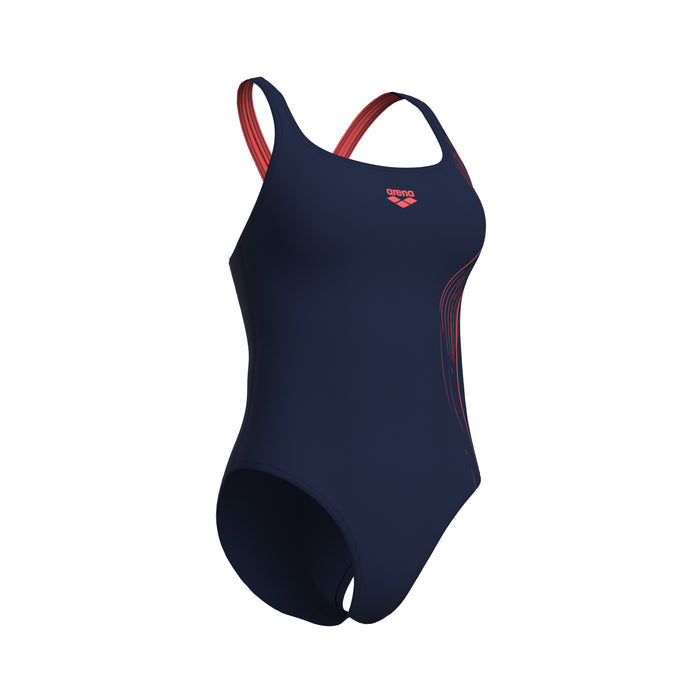 WOMEN'S ARENA SCRATCH SWIMSUIT CONTROL PRO BACK BLUE-PINK