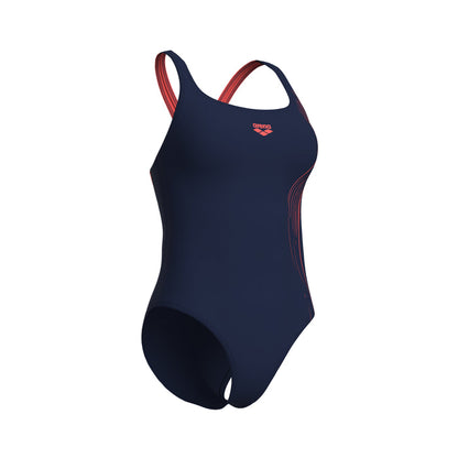 WOMEN'S ARENA SCRATCH SWIMSUIT CONTROL PRO BACK BLUE-PINK
