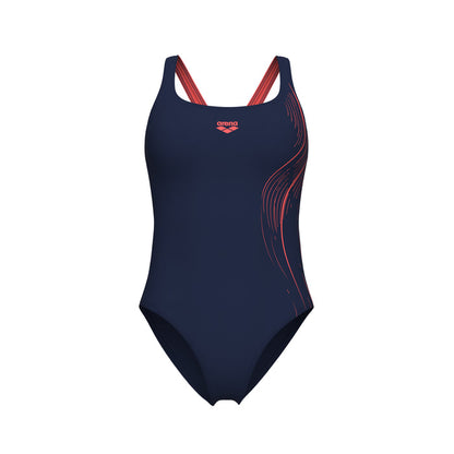 WOMEN'S ARENA SCRATCH SWIMSUIT CONTROL PRO BACK BLUE-PINK