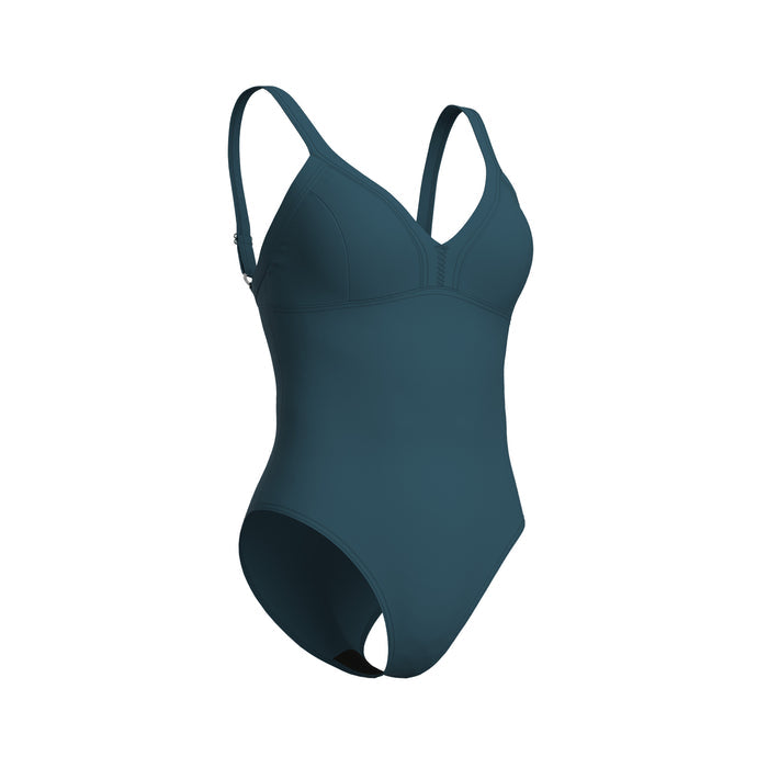 WOMEN'S ARENA SWIMSUIT LARA SOFT CURVE BACK MANGROVE
