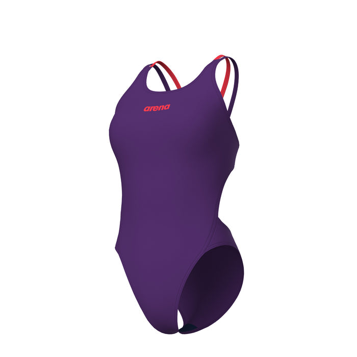 WOMEN'S ARENA SWIMSUIT TECH MULTI SOLID PLUM