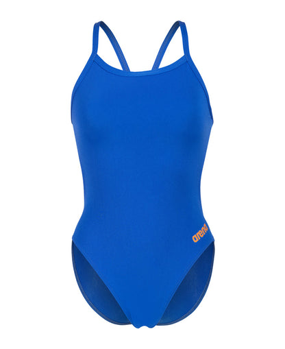 WOMEN'S TEAM SWIMSUIT CHALLENGE SOLID - BLÅ/ORANGE